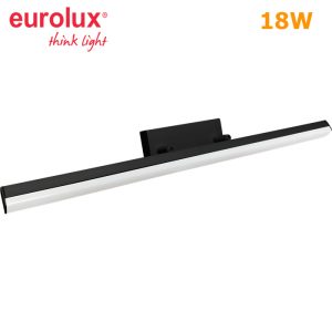 מנורת קיר MOOD 18W שחורה 60 ס"מ EUROLUX