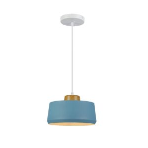 גוף תאורה "בלו" 2188 תלוי כחול+עץ