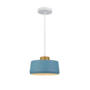 גוף תאורה "בלו" 2188 תלוי כחול+עץ