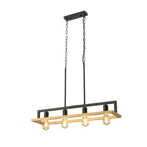 גוף תאורה "בר" עץ תלוי