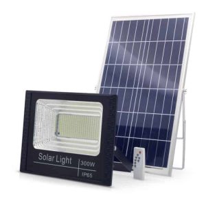 פרוז'קטור סולארי מוגן מים 300W + שלט