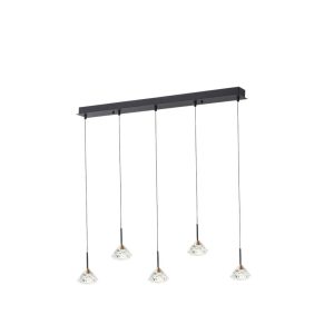 גוף תאורה פס "יהלום" חמישיה