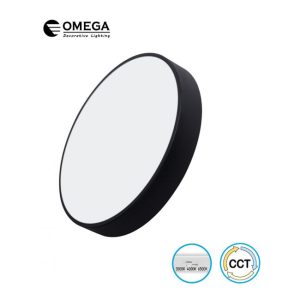 גוף תאורה "ווגאס" 100W שחור קוטר "80