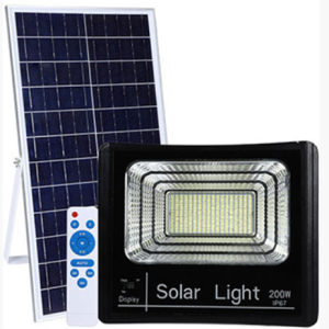 פרוז'קטור סולארי מוגן מים 200W + שלט