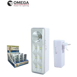 תאורת חירום ניידת 6+1 לדים