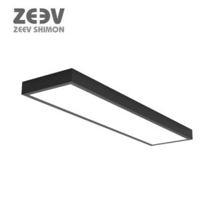 גוף תאורה ZEEV 72W מלבני 120X30 שחור