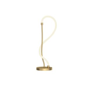 גוף תאורה שולחני "חבל אור" זהב