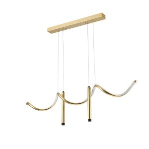 גוף תאורה 40W "גלים" זהב