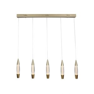 גוף תאורה פס "בוליט" זהב