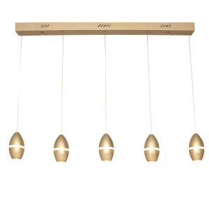 גוף תאורה "אגוז" חמישיה זהב