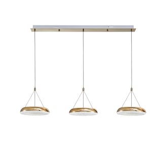 גוף תאורה פס "שירז" שלישיה זהב