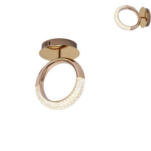 גוף תאורה "גולד רינג" צמוד/קיר