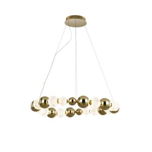 גוף תאורה קריסטל תלוי "טבעת" 92W