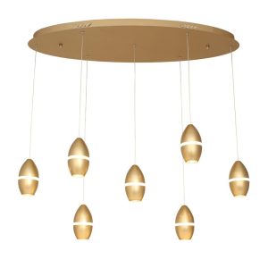 גוף תאורה "אגוז" שביעיה זהב