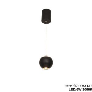 גוף תאורה "צ'רי" שחור