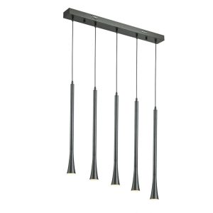 גוף תאורה "קונוס" חמישיה שחור