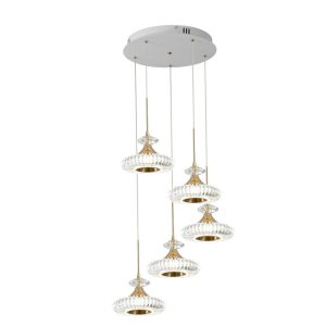 גוף תאורה תלוי "צלוחית" חמישיה